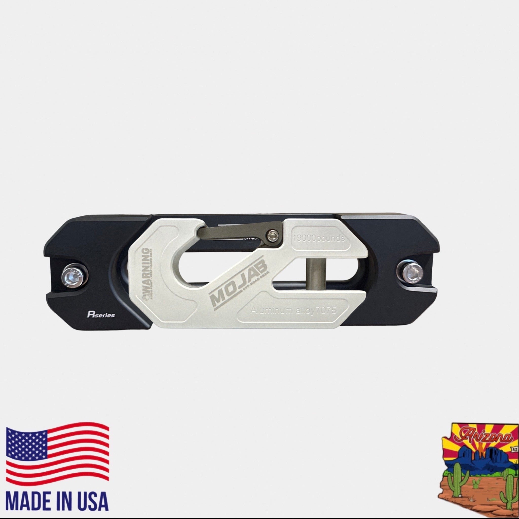 Photo of Aluminum Recessed Winch Shackle with Fairlead Kit, closed latch (LIFE TIME WARRANTY*) by MOJAB OFFROAD - Premium Winches & Winch Mounts for UTVs / Side by Sides