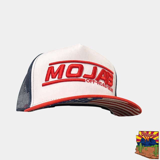 Photo of Mojab snap-back Trucker Hat Flag edition by MOJAB OFFROAD - Premium for UTVs / Side by Sides