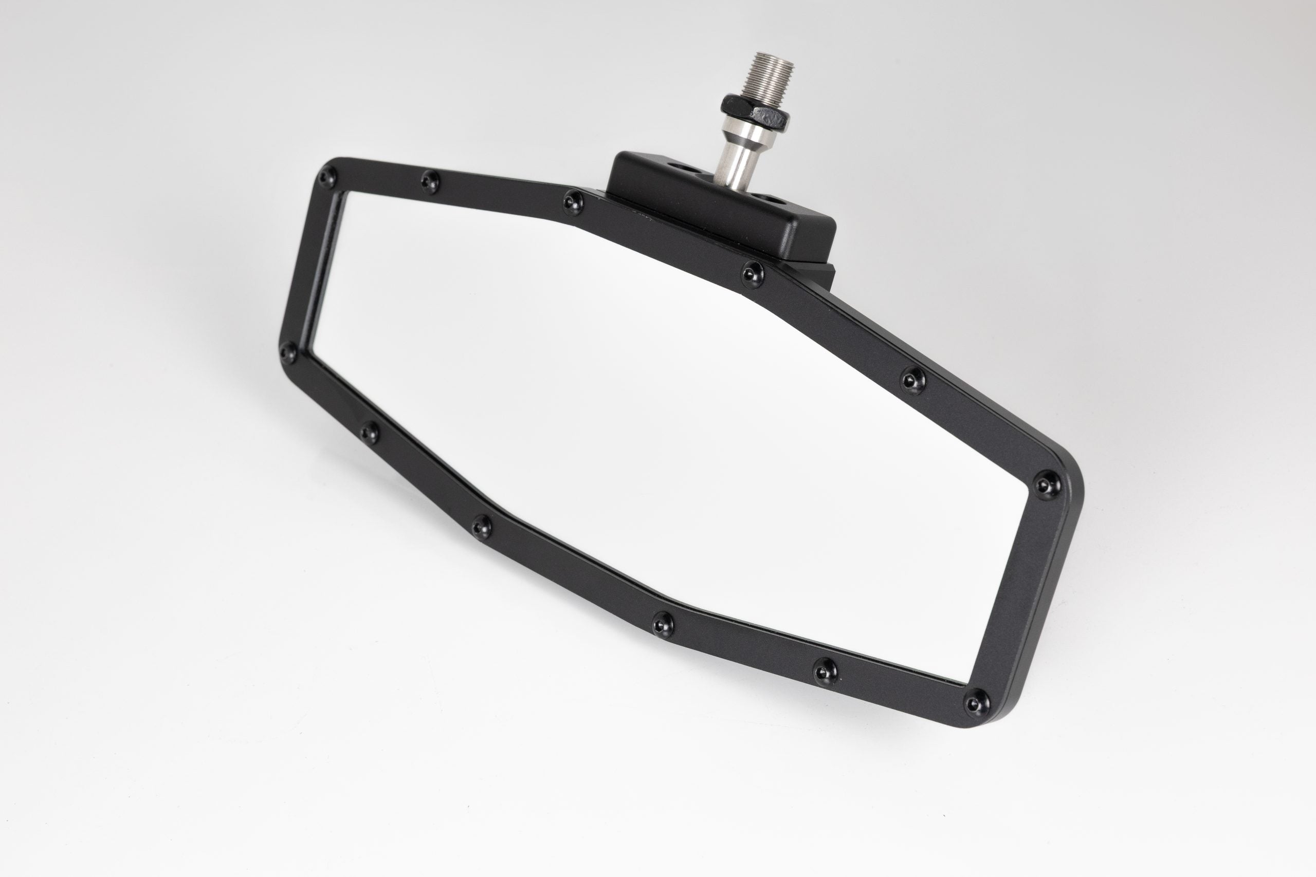 UTV Billet Rear View Mirror - CNC 6061-T6 Aluminum + Rock-Solid Ball Joint + Mildly Convex Lens (Universal)