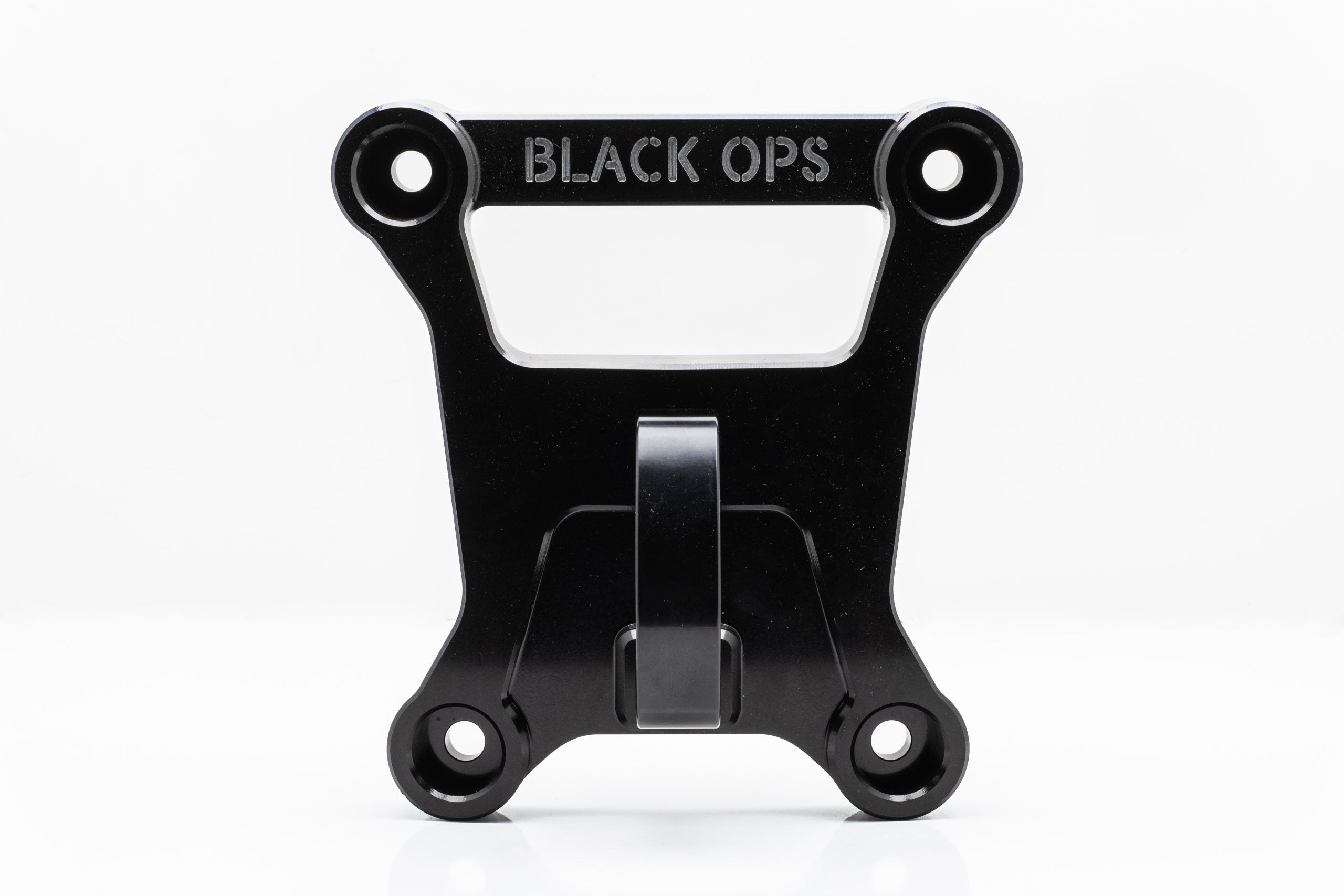 Polaris Pro XP Pull Plate - Billet 6061 Aluminum + Hard Anodized Black (Run With or Without Hook)
