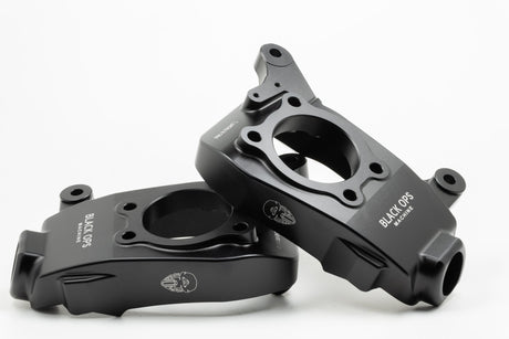 Pro R / Turbo R Front Knuckles - 6061 Billet Aluminum + 100% Bolt-On (Polaris Pro R & Turbo R)