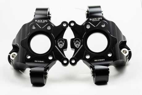Pro R / Turbo R Rear Knuckles - 6061 Billet Aluminum + Hard Anodized Finish