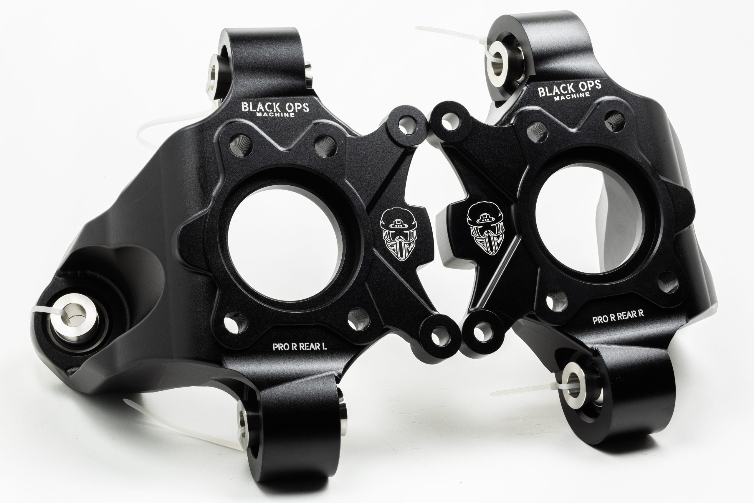 Pro R / Turbo R Rear Knuckles - 6061 Billet Aluminum + Hard Anodized Finish (Polaris Pro R & Turbo R)