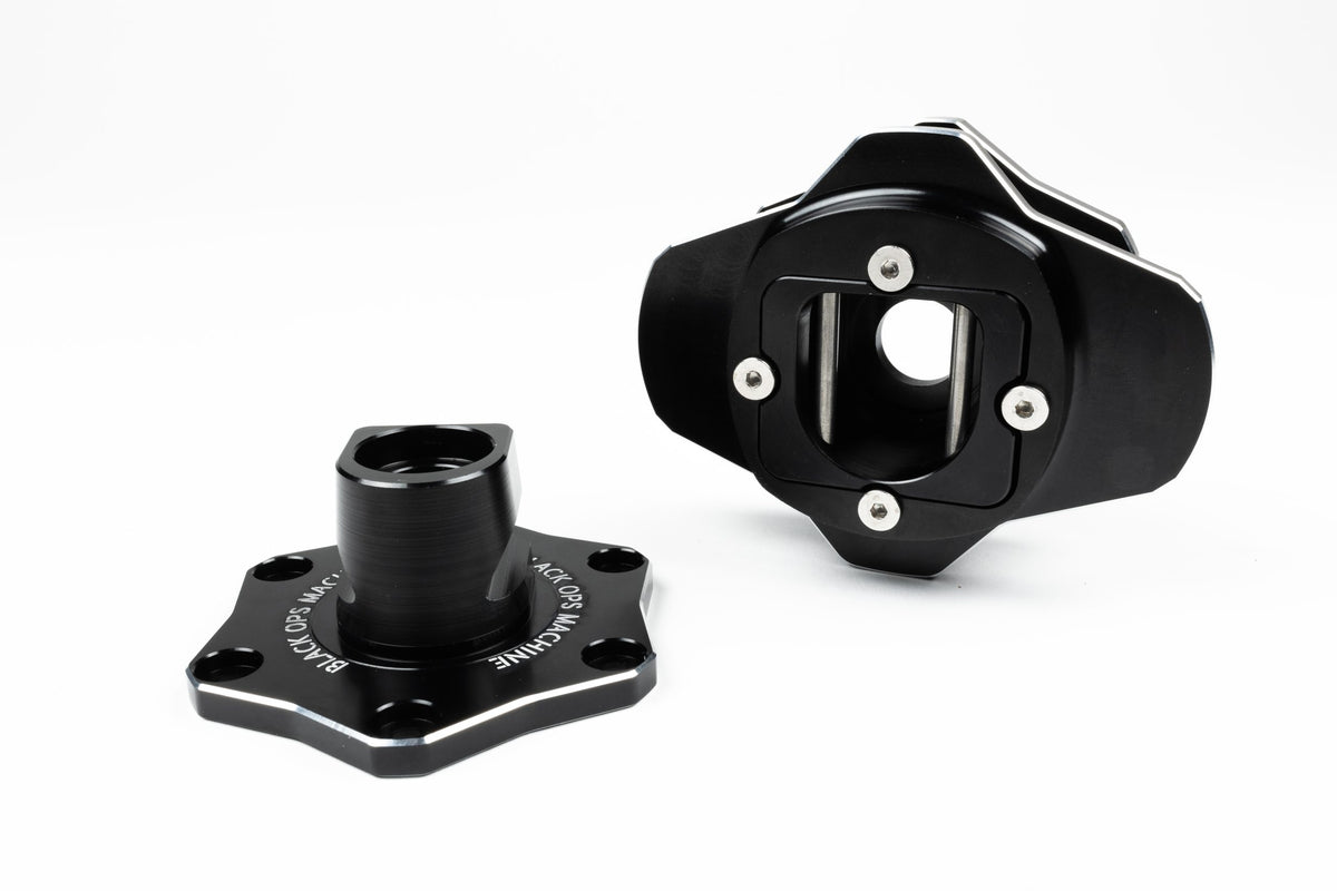 Black Ops Machine Tactical Lock Quick Release - Billet Aluminum, Pin-Lock, Universal 6-Bolt (6x70mm), UTV Steering Wheel Connector