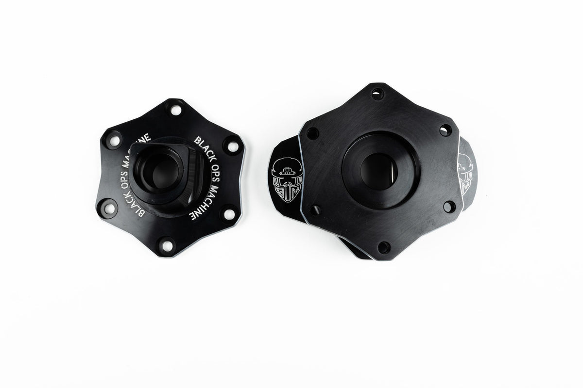 Black Ops Machine Tactical Lock Quick Release - Billet Aluminum, Pin-Lock, Universal 6-Bolt (6x70mm), UTV Steering Wheel Connector