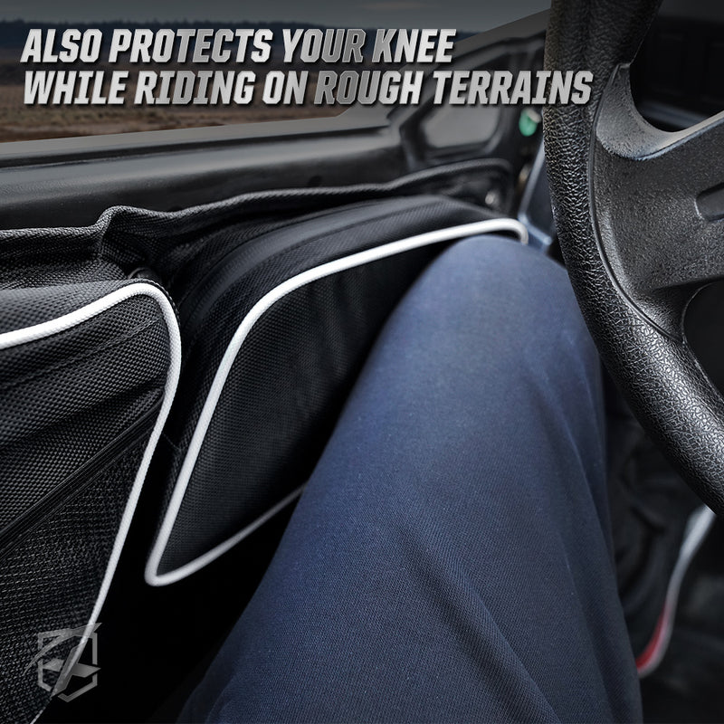 Photo of Polaris RZR Front Side Door Bags fits RZR 2014-2020 by XPRITE - Premium Door Bags & Door Accessories for UTVs / Side by Sides