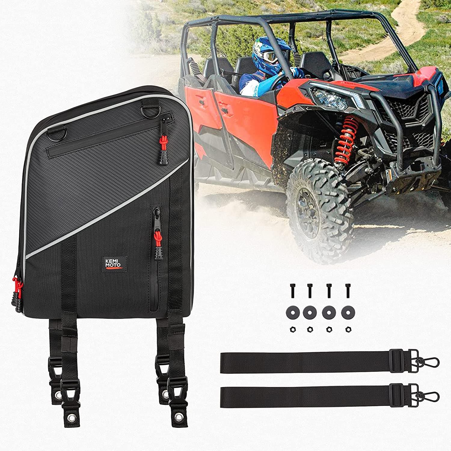 Photo of Removable Central Storage for Can-Am Maverick Sport Max by Kemimoto - Premium for UTVs / Side by Sides