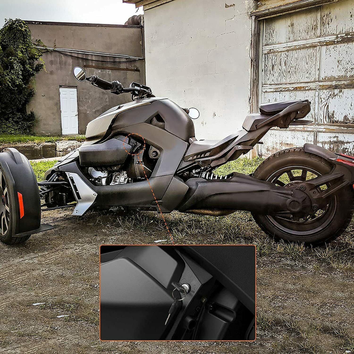 Photo of Locking Parking Brake Lever for Can-Am Ryker by Kemimoto - Premium for UTVs / Side by Sides