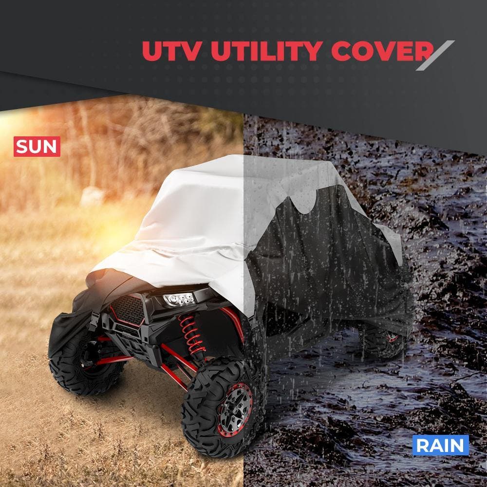 Photo of UTV Cover Waterproof 420D Fit Can-Am/ Polaris/ Kawasaki by Kemimoto - Premium for UTVs / Side by Sides