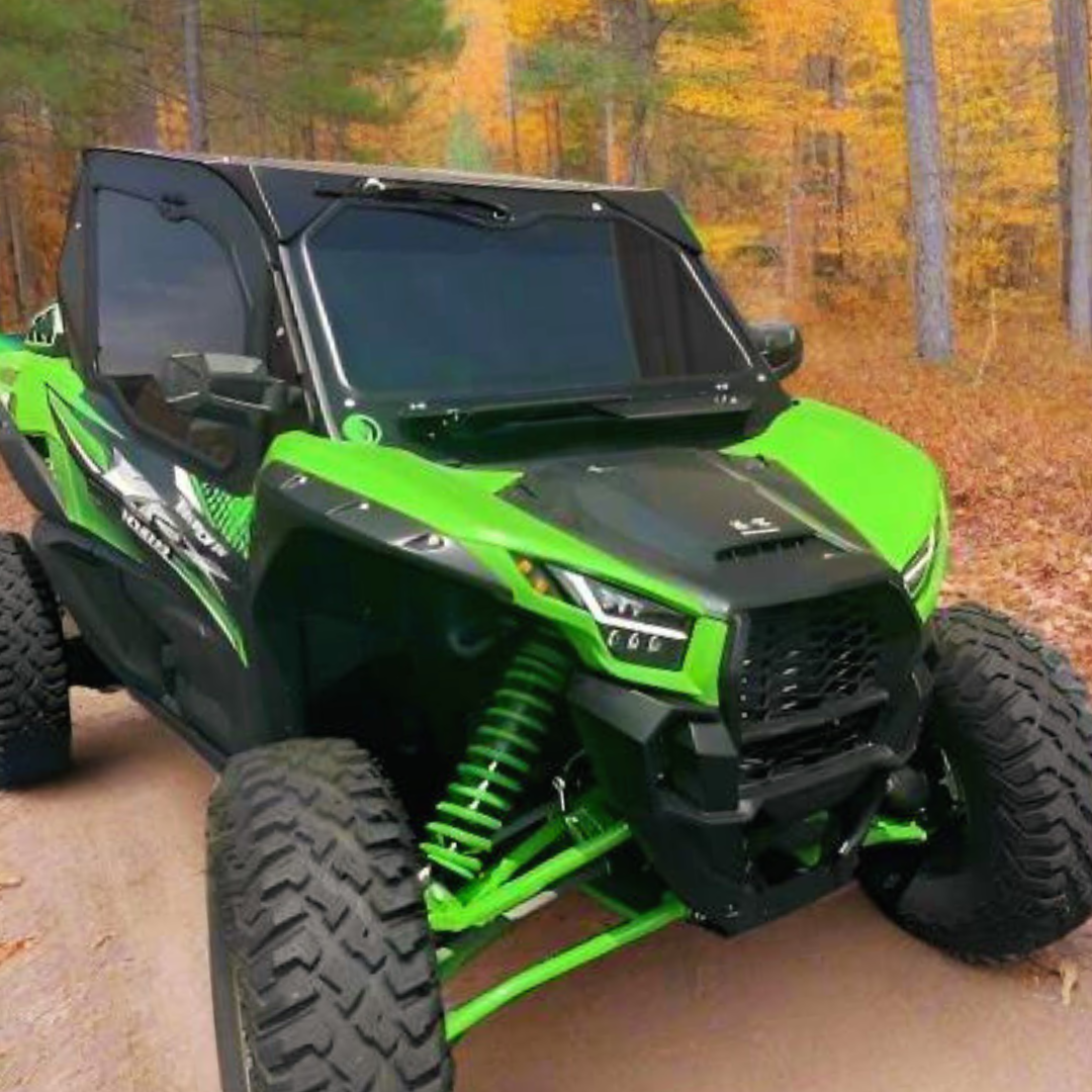 Photo of Kawasaki KRX 2-Seat Cab Enclosure "The Vault" (2020+) by Dirt Warrior Accessories - Premium Cab Enclosures for UTVs / Side by Sides
