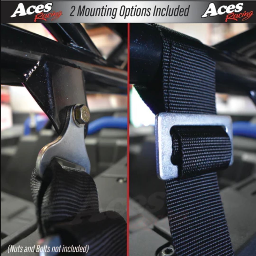 Photo of 4-Point Harness Seat Belt (2" Auto Buckle) by Aces Racing - Premium Harnesses for UTVs / Side by Sides