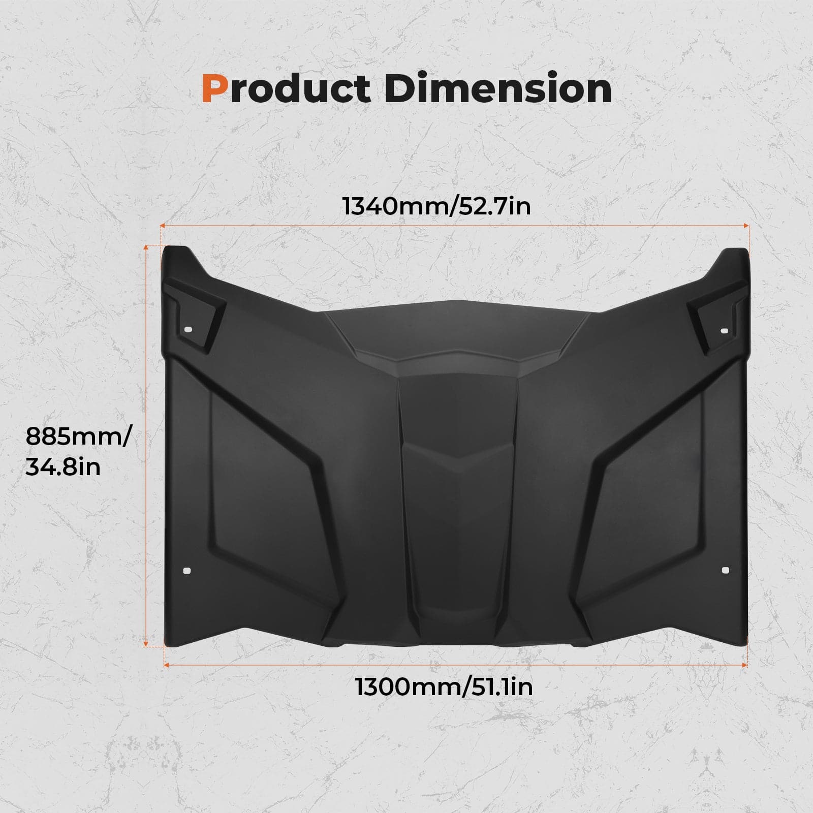 Photo of Sport Hard Roof Top for Can-Am Maverick X3 by Kemimoto - Premium for UTVs / Side by Sides