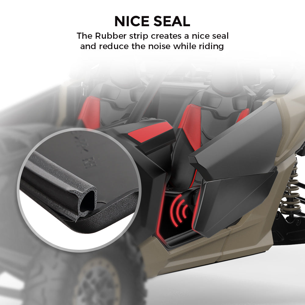Photo of Kemimoto Front Lower Door Inserts & Plastic Roof For Can-Am Maverick X3 by Kemimoto - Premium for UTVs / Side by Sides