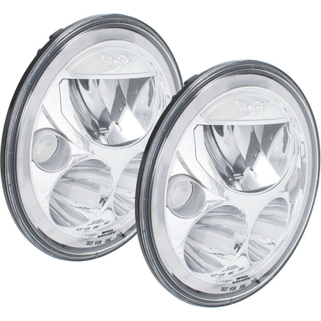Photo of 7" VX Series LED Headlight Kit - Chrome | Amber Halo by Vision X Off-Road - Premium LED Headlight for UTVs / Side by Sides