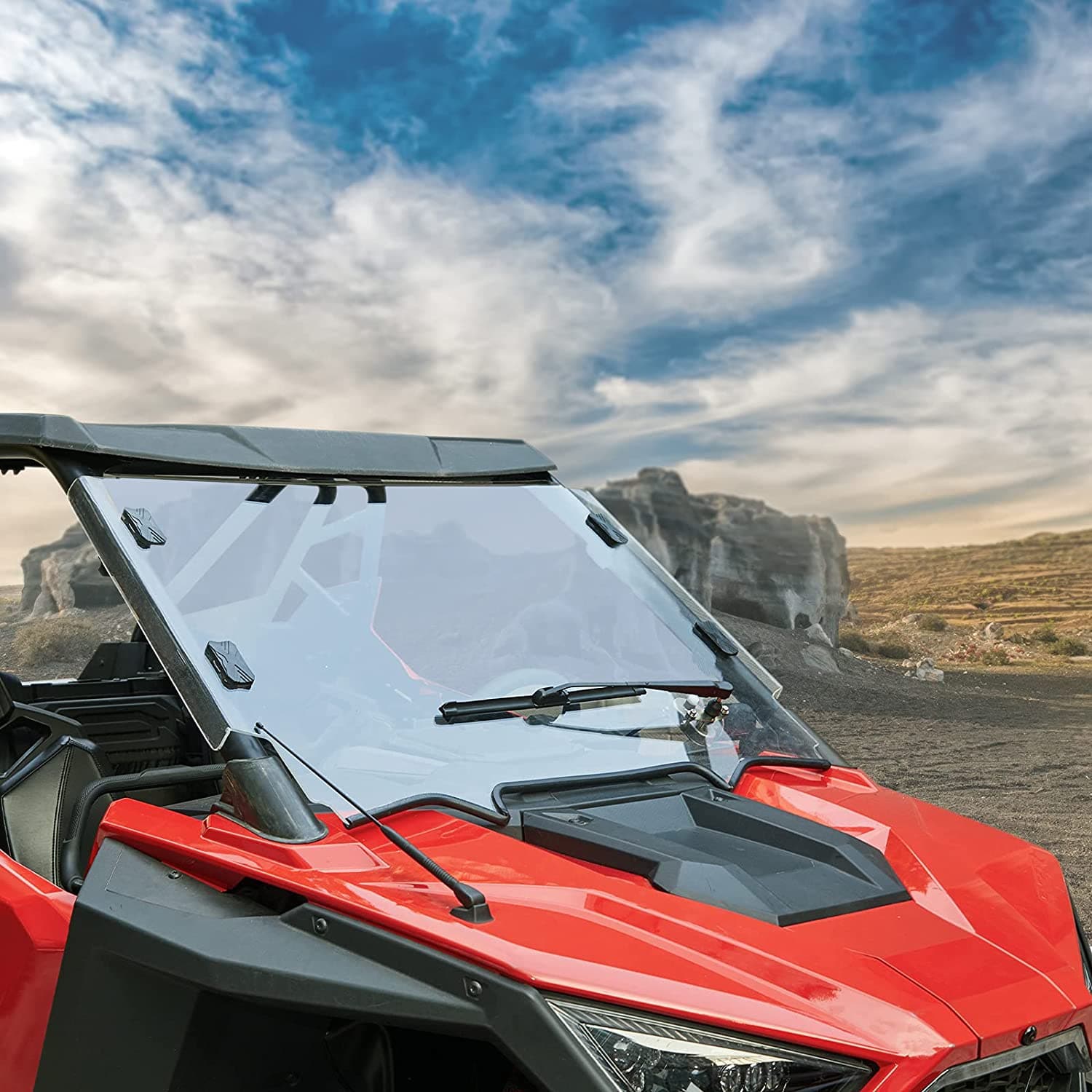 Photo of 12V Electric Windshield Wiper Kit for most UTV by Kemimoto - Premium for UTVs / Side by Sides
