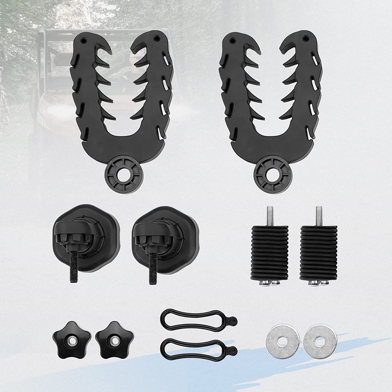 Photo of UTV Tool Rack Fit Polaris Ranger/ General by Kemimoto - Premium for UTVs / Side by Sides