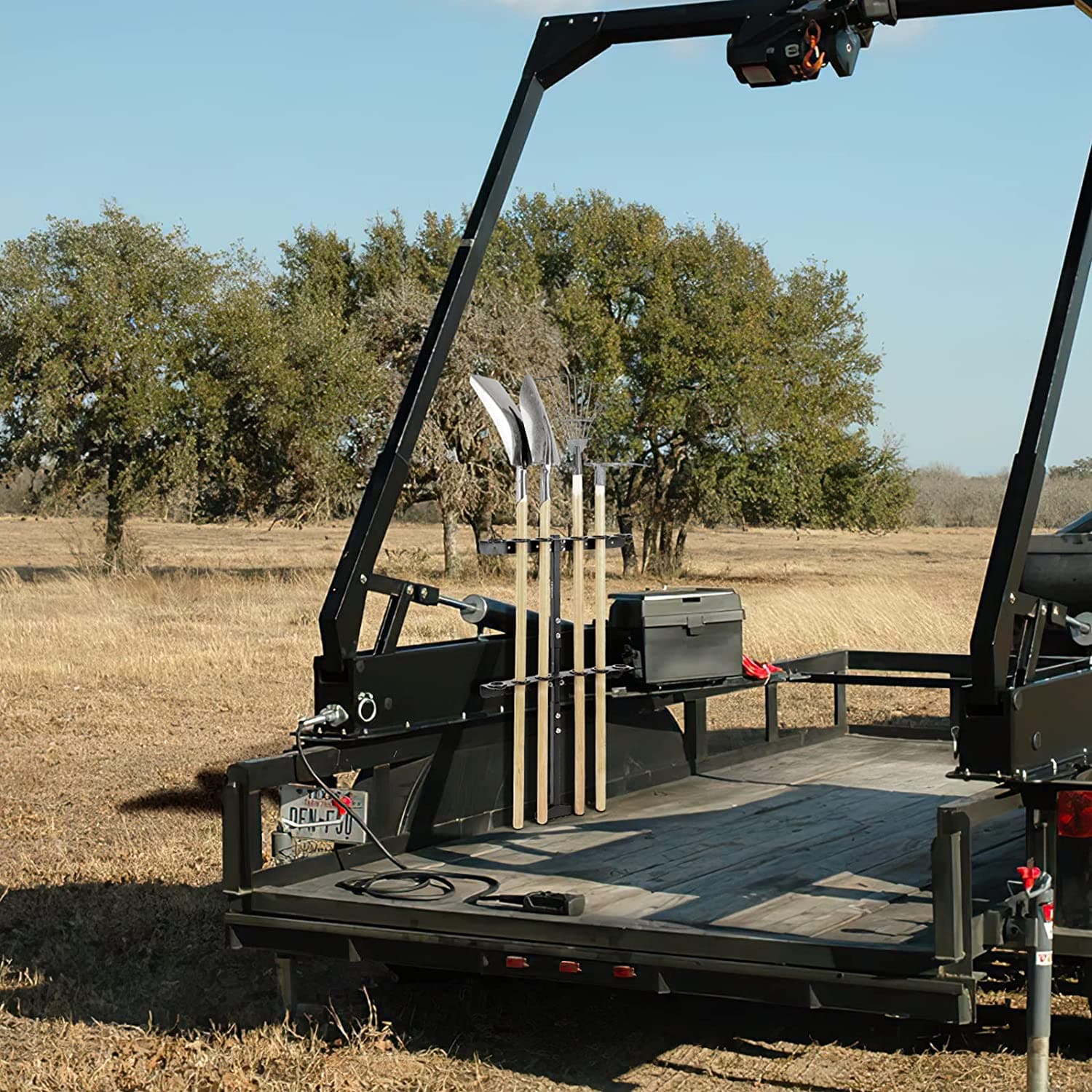 Photo of Landscape Hand Tool Rack With 6 Hole for Truck Trailer Mower UTV by Kemimoto - Premium for UTVs / Side by Sides