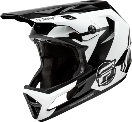 Photo of RAYCE BICYCLE HELMET BLACK/WHITE/GREY XS by FLY RACING - Premium Helmets for UTVs / Side by Sides