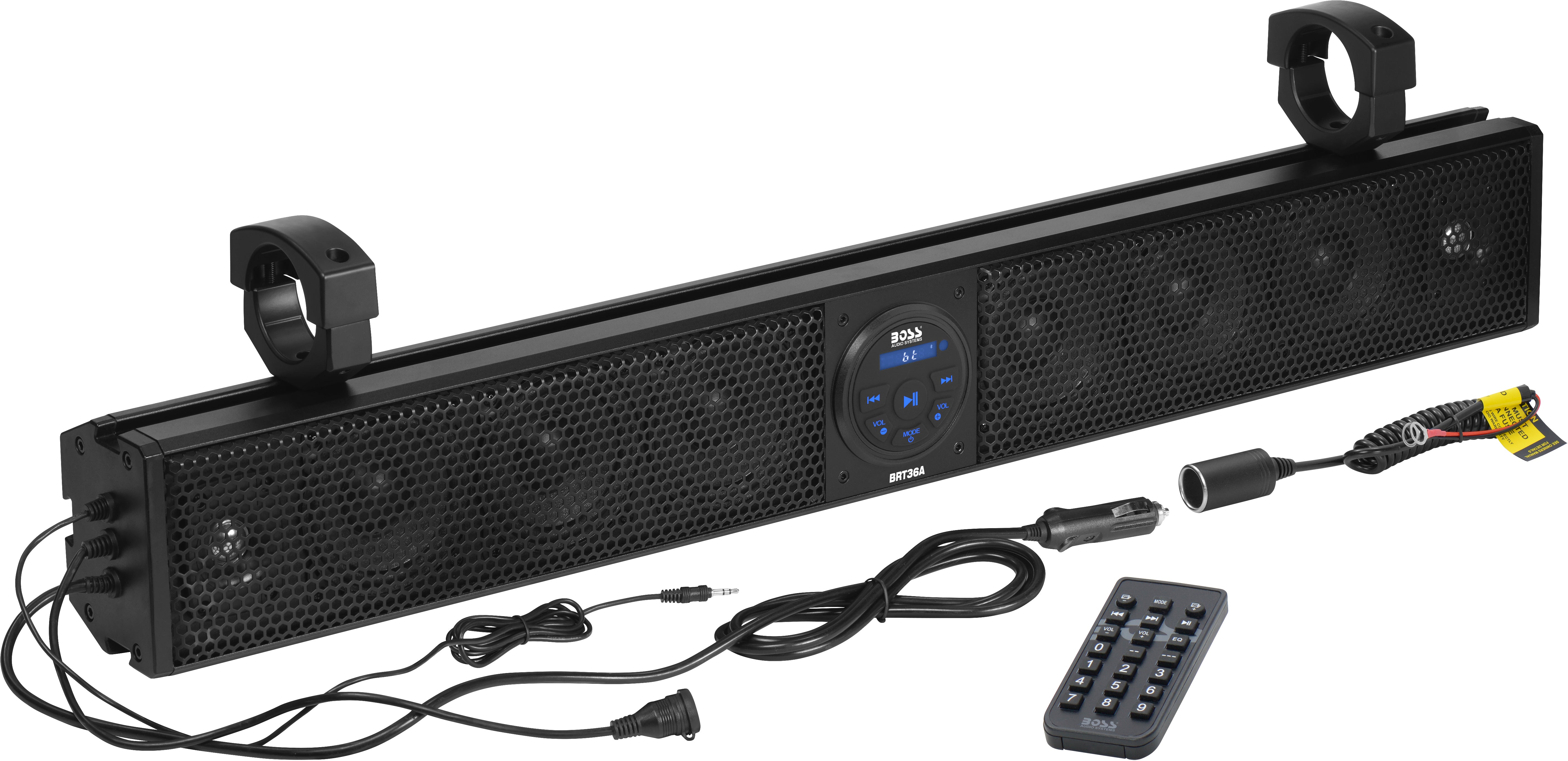 Photo of BOSS AUDIO PLUG N PLAY 36" SOUND BAR 8 SPEAKERS FITS 1.5-2" BARS by BOSS AUDIO - Premium Audio/Visual/Communication for UTVs / Side by Sides