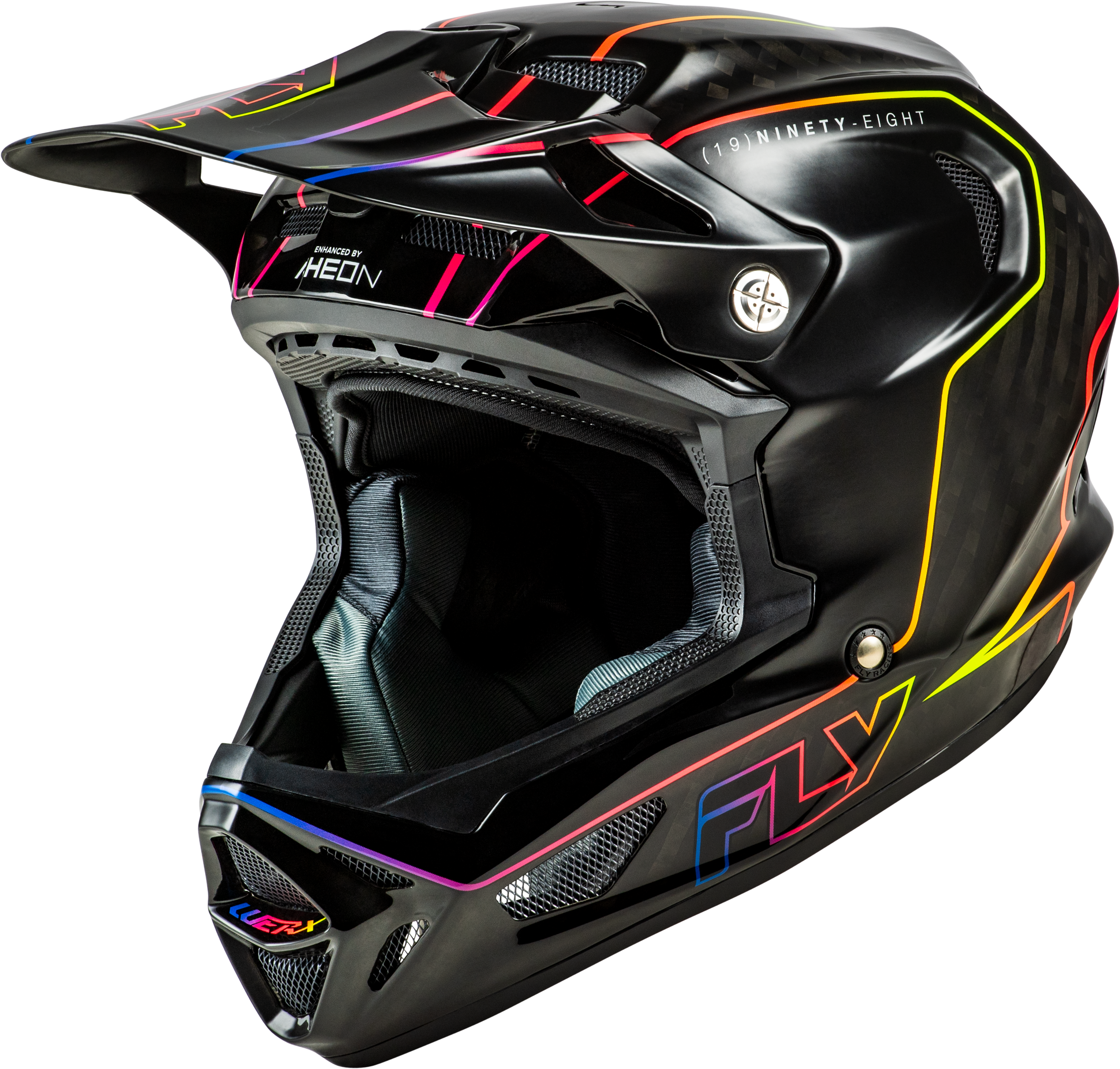 Photo of WERX-R FLOW CARBON HELMET BLACK CARBON/BLACK/MULTI XS by FLY RACING - Premium Helmets for UTVs / Side by Sides