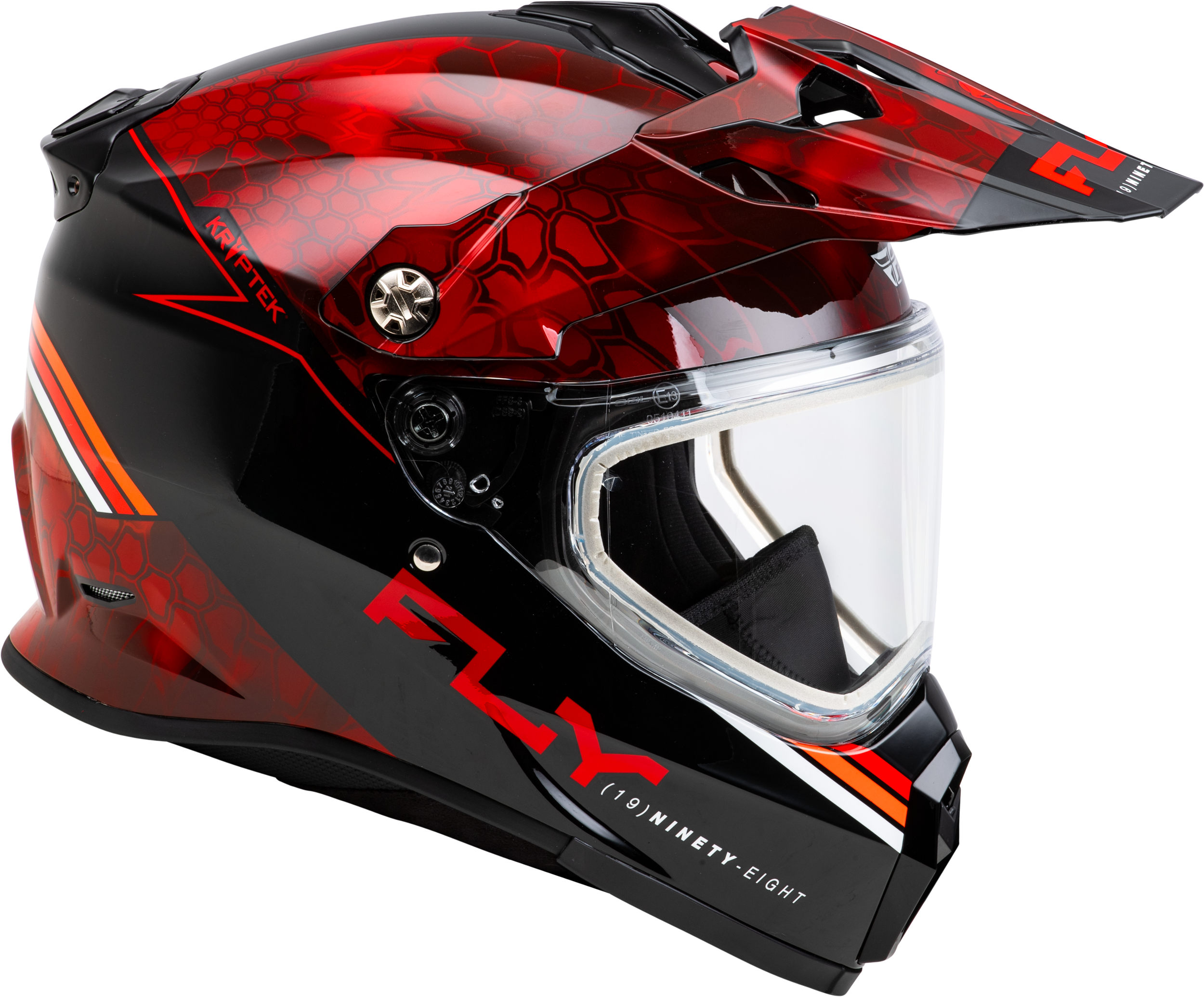 Photo of TREKKER CW CONCEAL HELMET DUAL SHLD RED/BLACK MD by FLY RACING - Premium Helmets for UTVs / Side by Sides