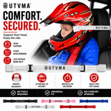 UTVMA Helmet Holders - Headrest Support for Kids + No More Head Bobbing | 5 Colors