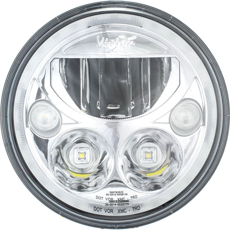 Photo of Single 7" Round VX Headlight (with Low-High-Halo) by Vision X Off-Road - Premium LED Headlight for UTVs / Side by Sides