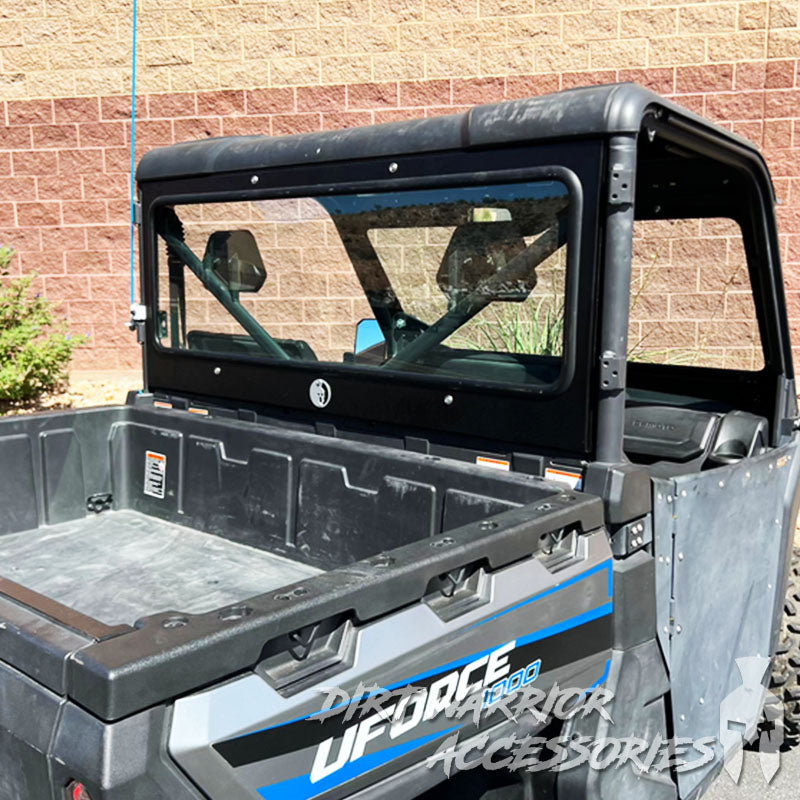 Photo of Dirt Warrior Accessories - CF MOTO U Force 1000 Rear Windshield 2019+ by Dirt Warrior Accessories - Premium WINDSHIELD for UTVs / Side by Sides