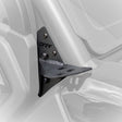 DRT A-pillar light bracket on CFMOTO U10 Pro showing the upper light mounting plate