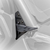DRT A-pillar light bracket on CFMOTO U10 Pro showing the upper light mounting plate