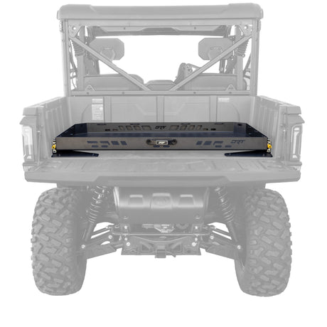 DRT aluminum bed drawer installed in the cargo bed of a CFMOTO UFORCE U10 XL