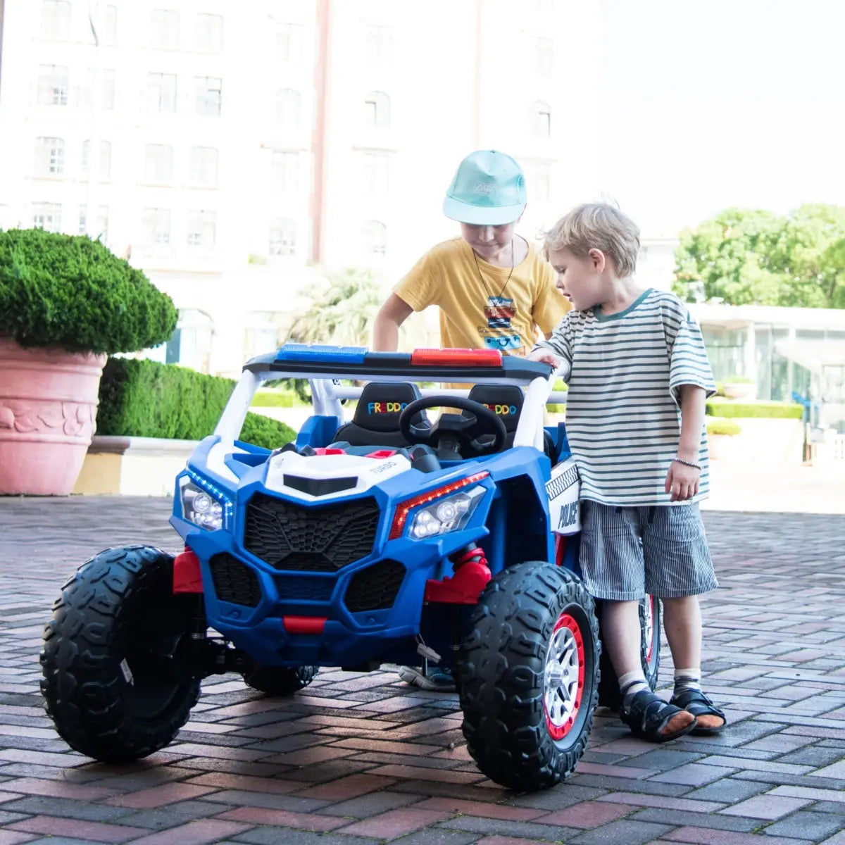Photo of 24V Freddo Storm Police UTV 2 Seater by Freddo Toys - Premium Electric Kids Cars for UTVs / Side by Sides