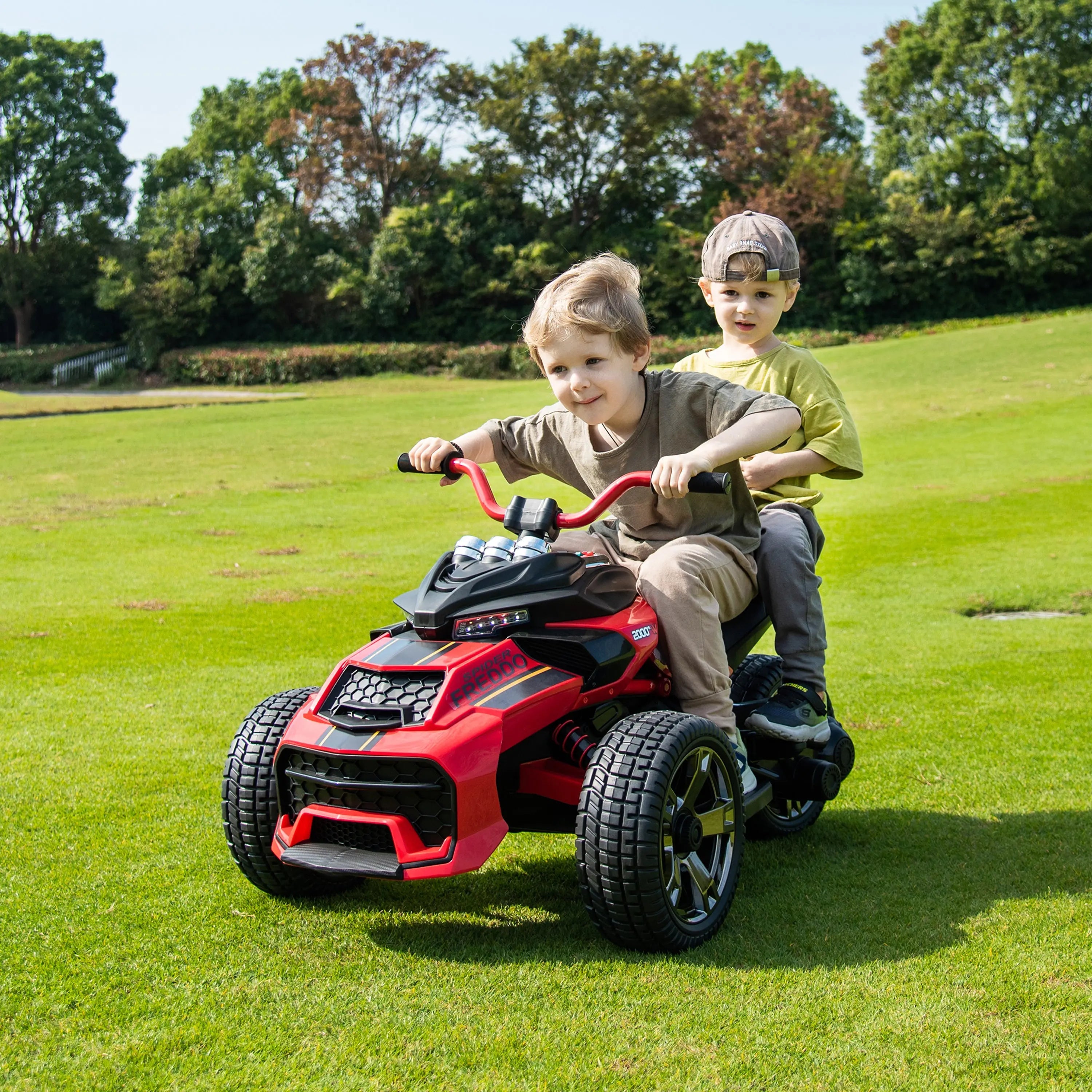 Photo of 24V Freddo Spider 2 Seater Ride-On 3 Wheel Motorcycle by Freddo Toys - Premium Ride On Cars for UTVs / Side by Sides