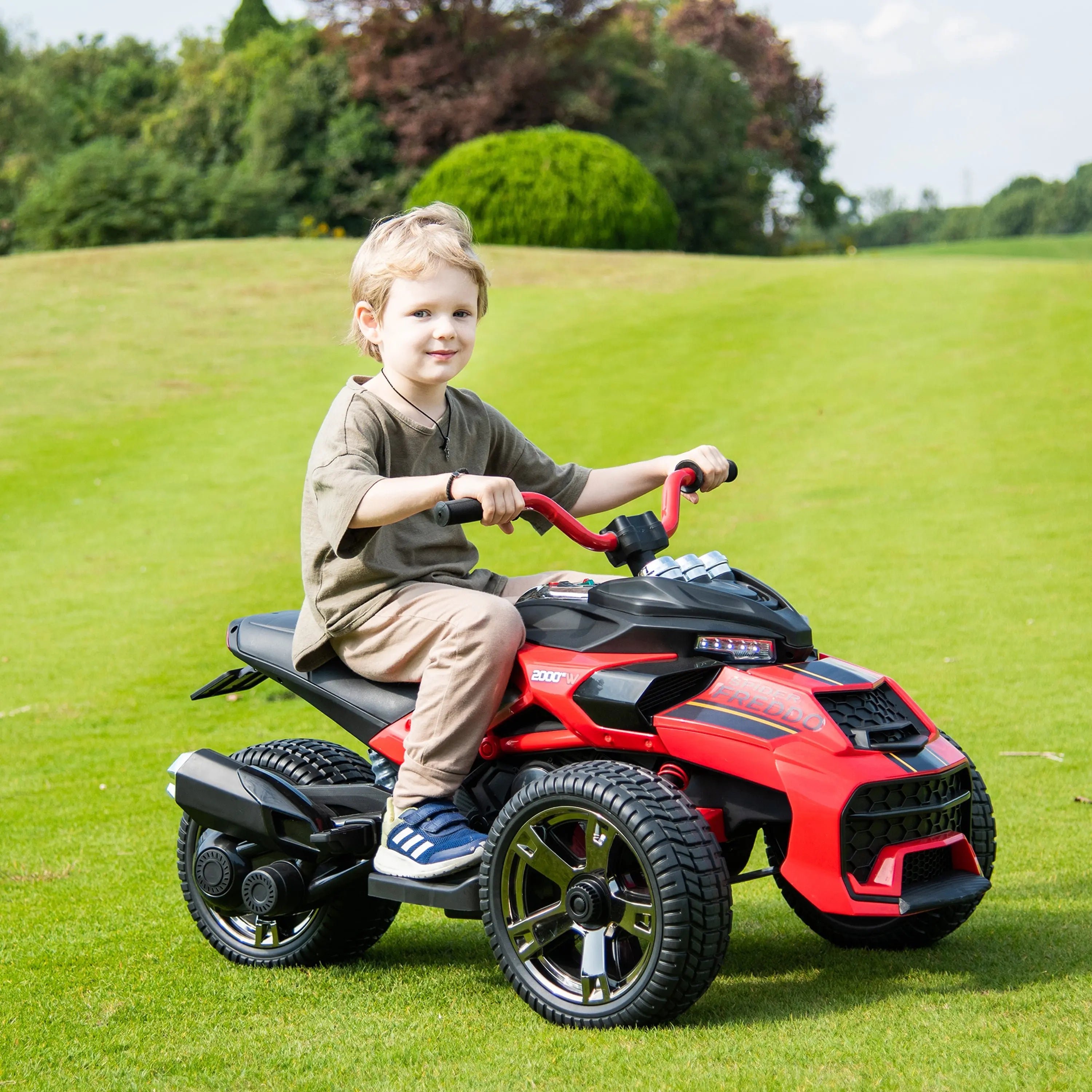 Photo of 24V Freddo Spider 2 Seater Ride-On 3 Wheel Motorcycle by Freddo Toys - Premium Ride On Cars for UTVs / Side by Sides