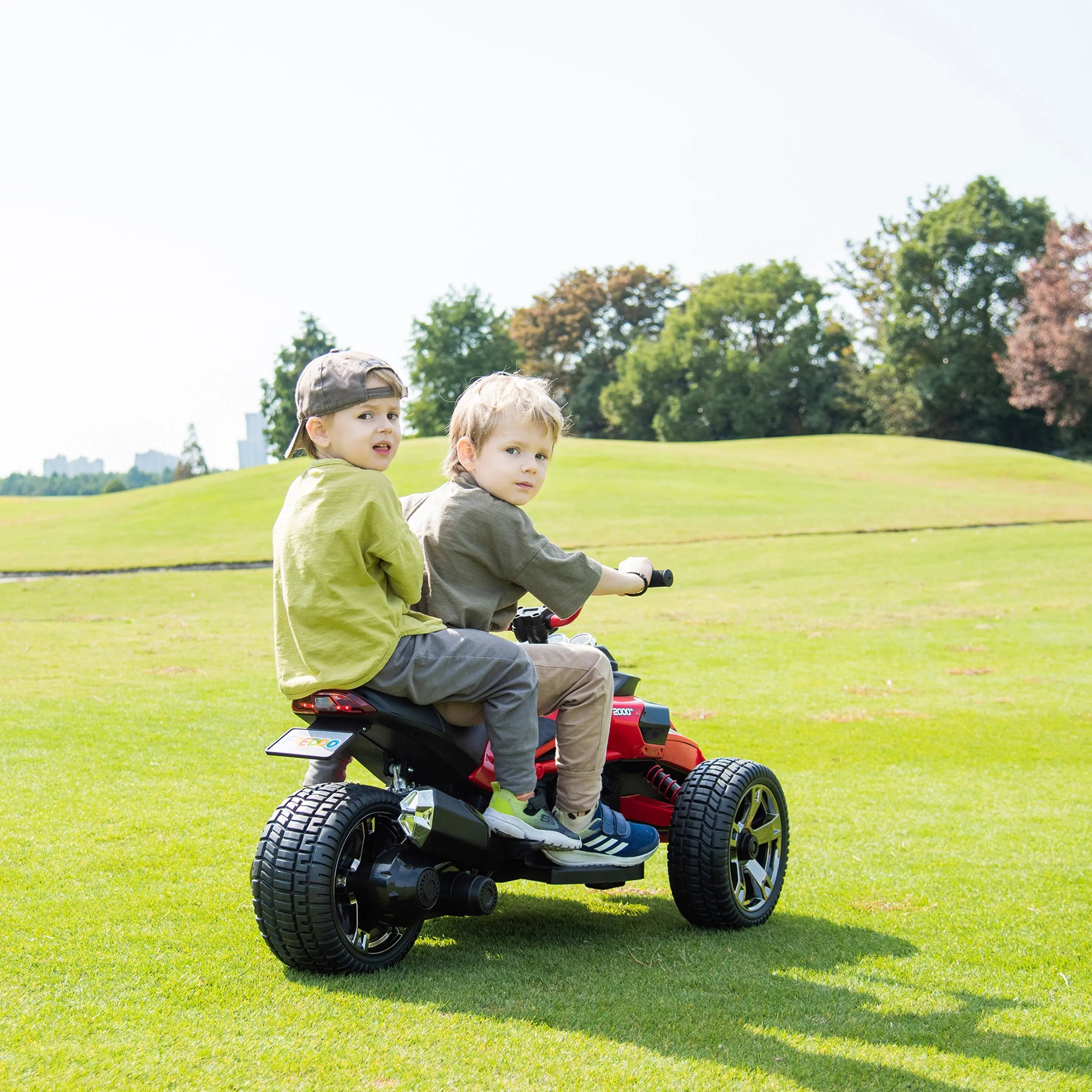 Photo of 24V Freddo Spider 2 Seater Ride-On 3 Wheel Motorcycle by Freddo Toys - Premium Ride On Cars for UTVs / Side by Sides