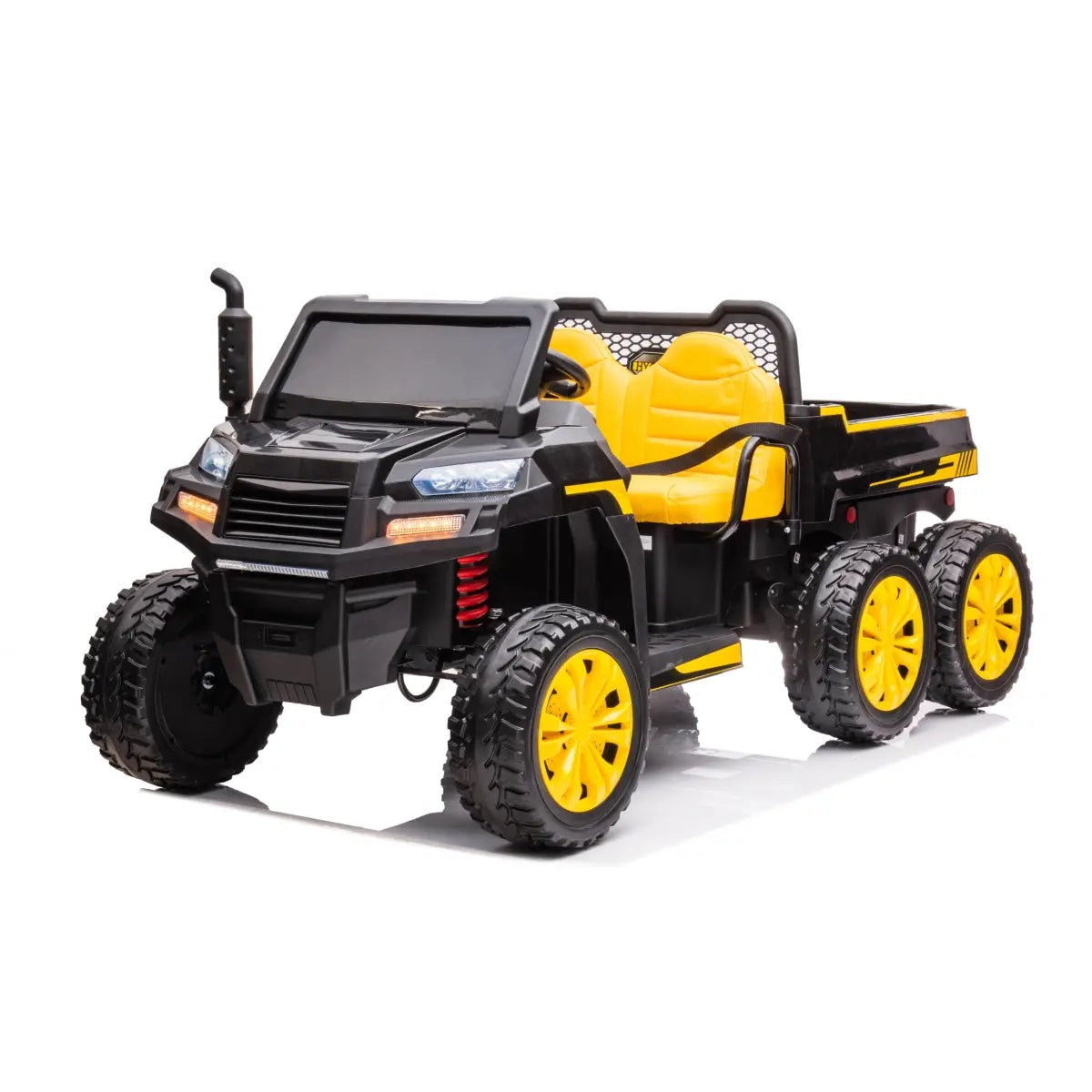 Photo of 24V 6 Wheeler Freddo Tractor Trailer 2 Seater Ride-on with Dump Cart and Parental Remote by Freddo Toys - Premium Electric Kids Cars for UTVs / Side by Sides