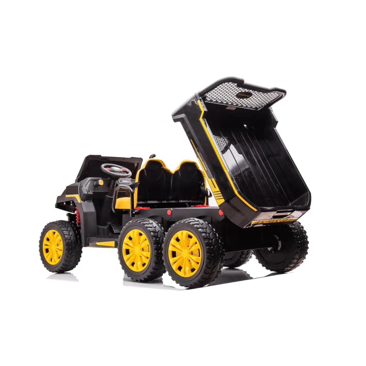Photo of 24V 6 Wheeler Freddo Tractor Trailer 2 Seater Ride-on with Dump Cart and Parental Remote by Freddo Toys - Premium Electric Kids Cars for UTVs / Side by Sides