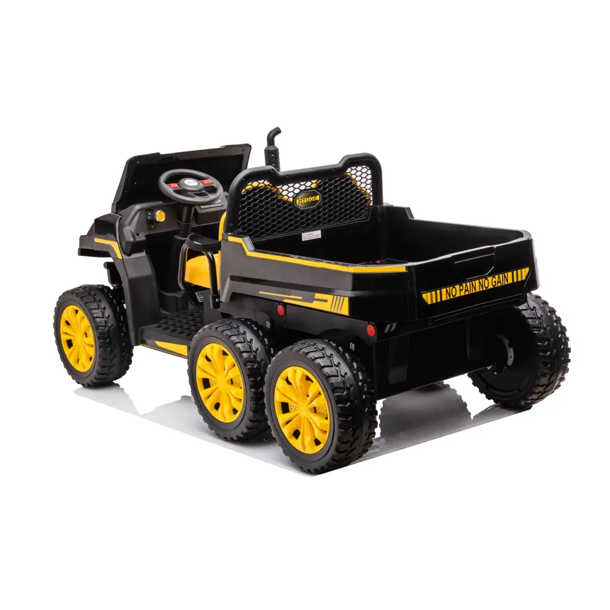 Photo of 24V 6 Wheeler Freddo Tractor Trailer 2 Seater Ride-on with Dump Cart and Parental Remote by Freddo Toys - Premium Electric Kids Cars for UTVs / Side by Sides
