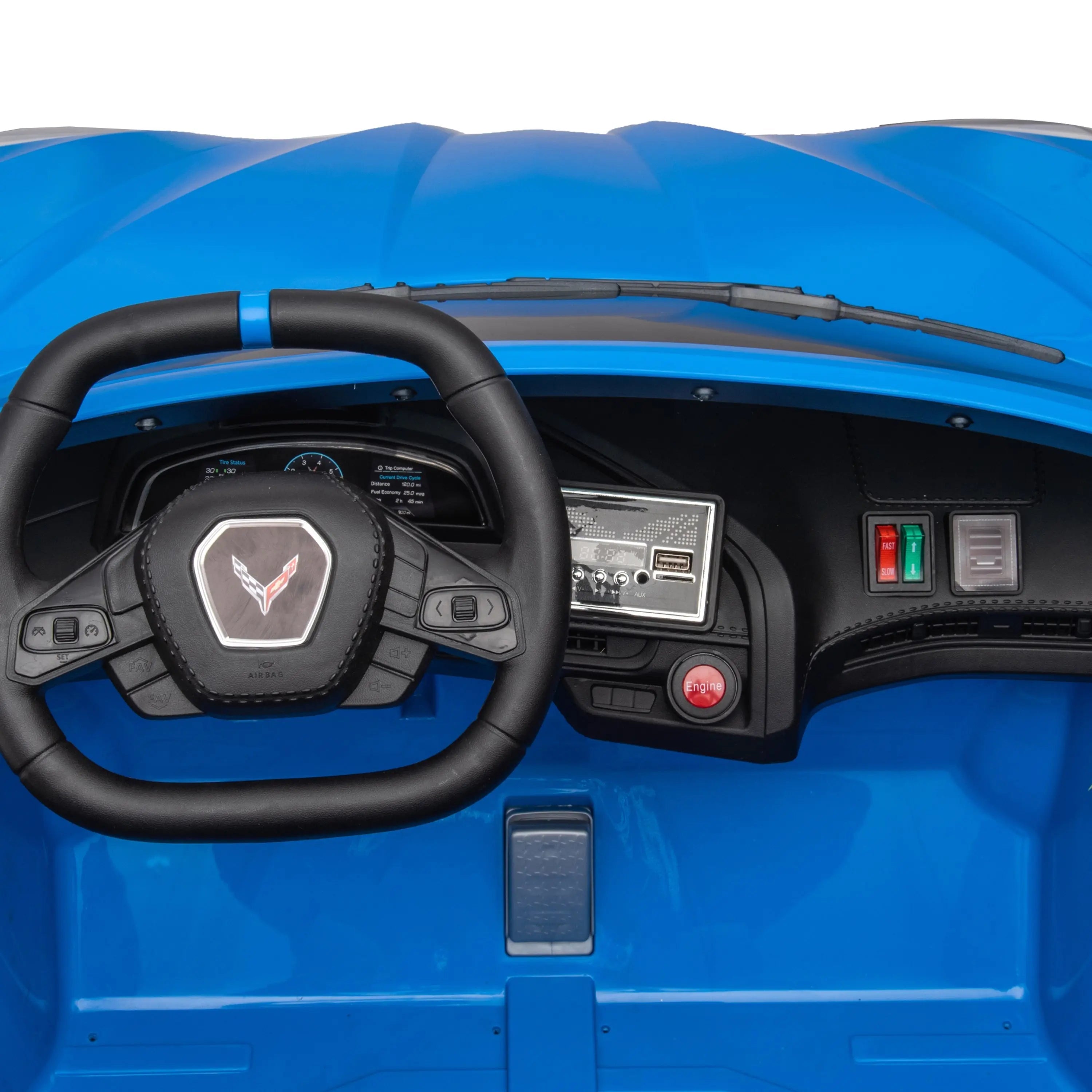 Photo of 24V Chevrolet Corvette C8 2 Seater Ride on Car by Freddo Toys - Premium Electric Kids Cars for UTVs / Side by Sides