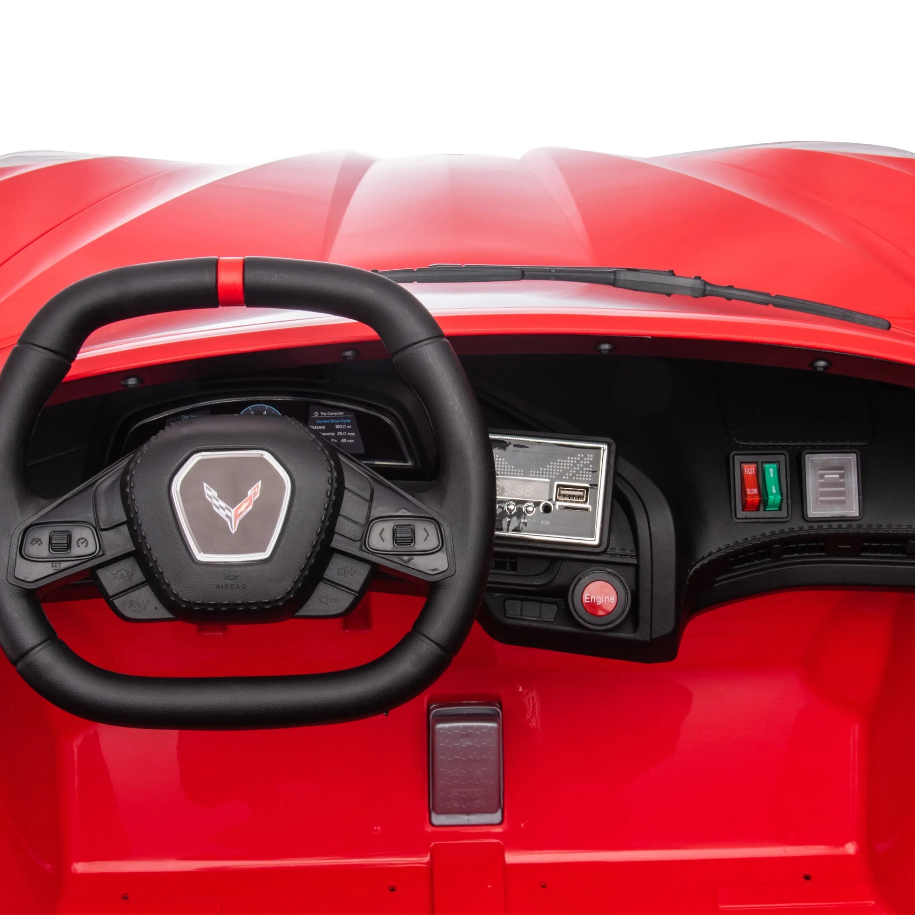Photo of 24V Chevrolet Corvette C8 2 Seater Ride on Car by Freddo Toys - Premium Electric Kids Cars for UTVs / Side by Sides