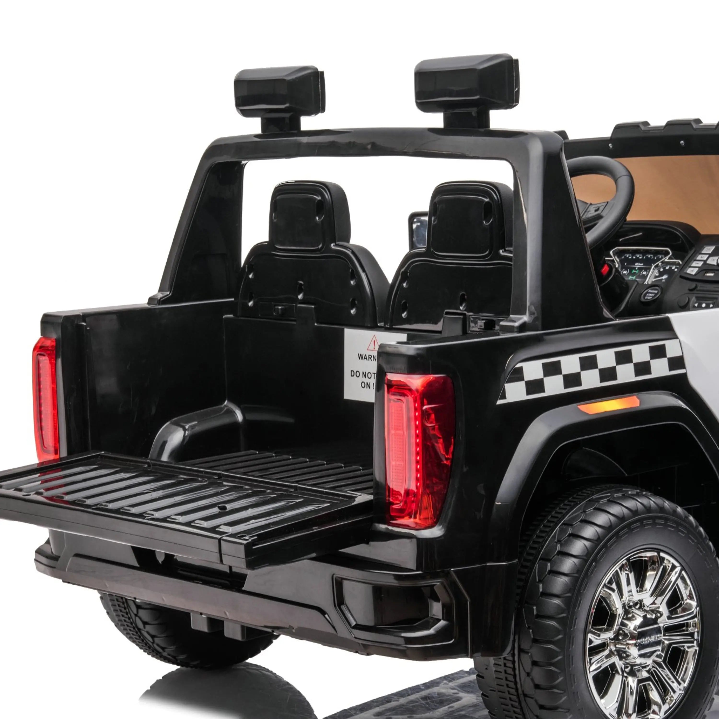 Photo of 24V GMC Sierra Denali 2 Seater Police Ride-On Truck by Freddo Toys - Premium Electric Kids Cars for UTVs / Side by Sides