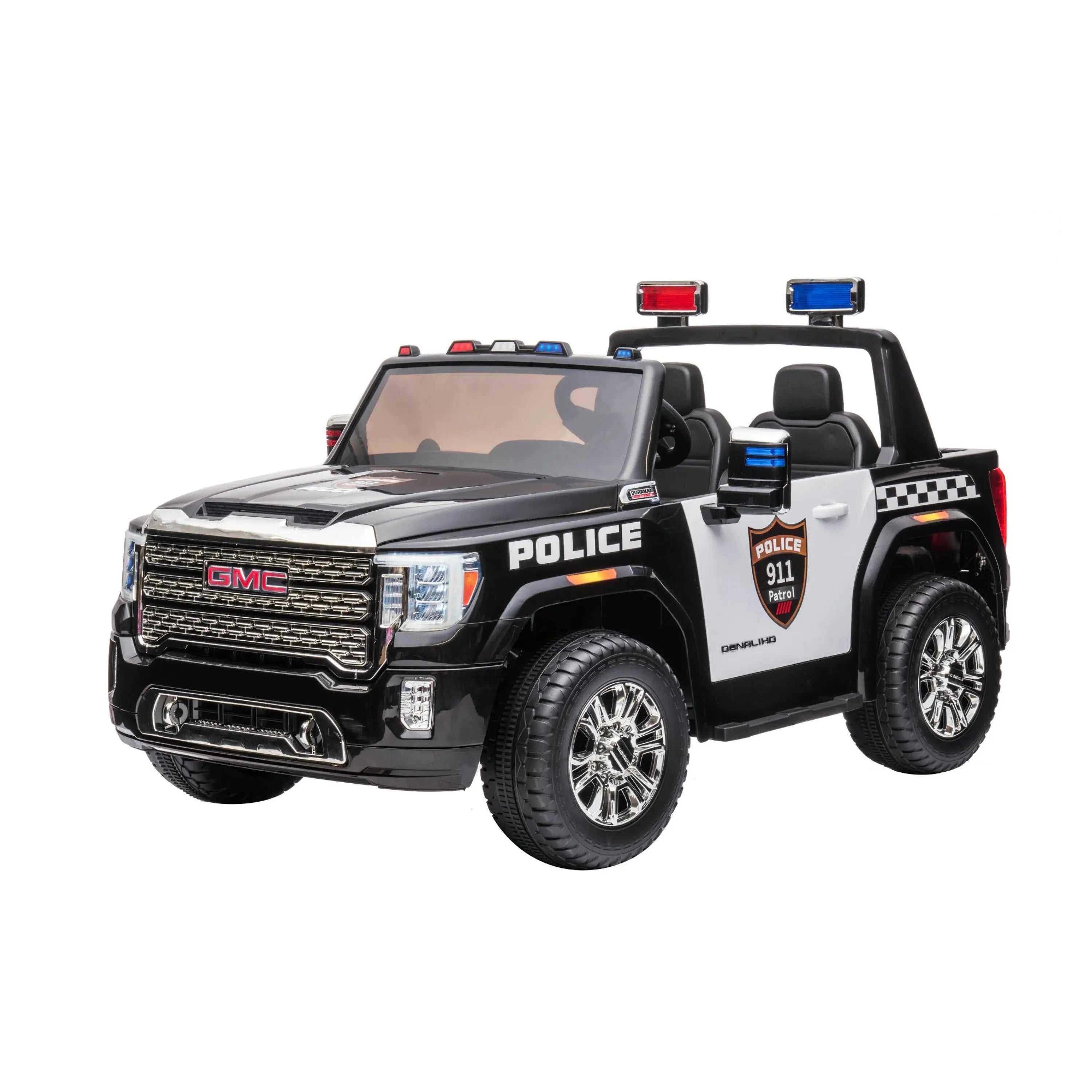 Photo of 24V GMC Sierra Denali 2 Seater Police Ride-On Truck by Freddo Toys - Premium Electric Kids Cars for UTVs / Side by Sides