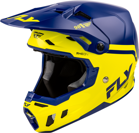Photo of FORMULA CC OBJECTIVE HELMET NAVY/YELLOW LG by FLY RACING - Premium Helmets for UTVs / Side by Sides