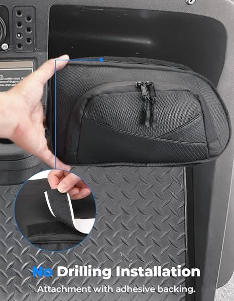 Photo of Golf Cart Dash Storage Bag for EZ-GO TXT 1993-2013 Dashboard by Kemimoto - Premium for UTVs / Side by Sides