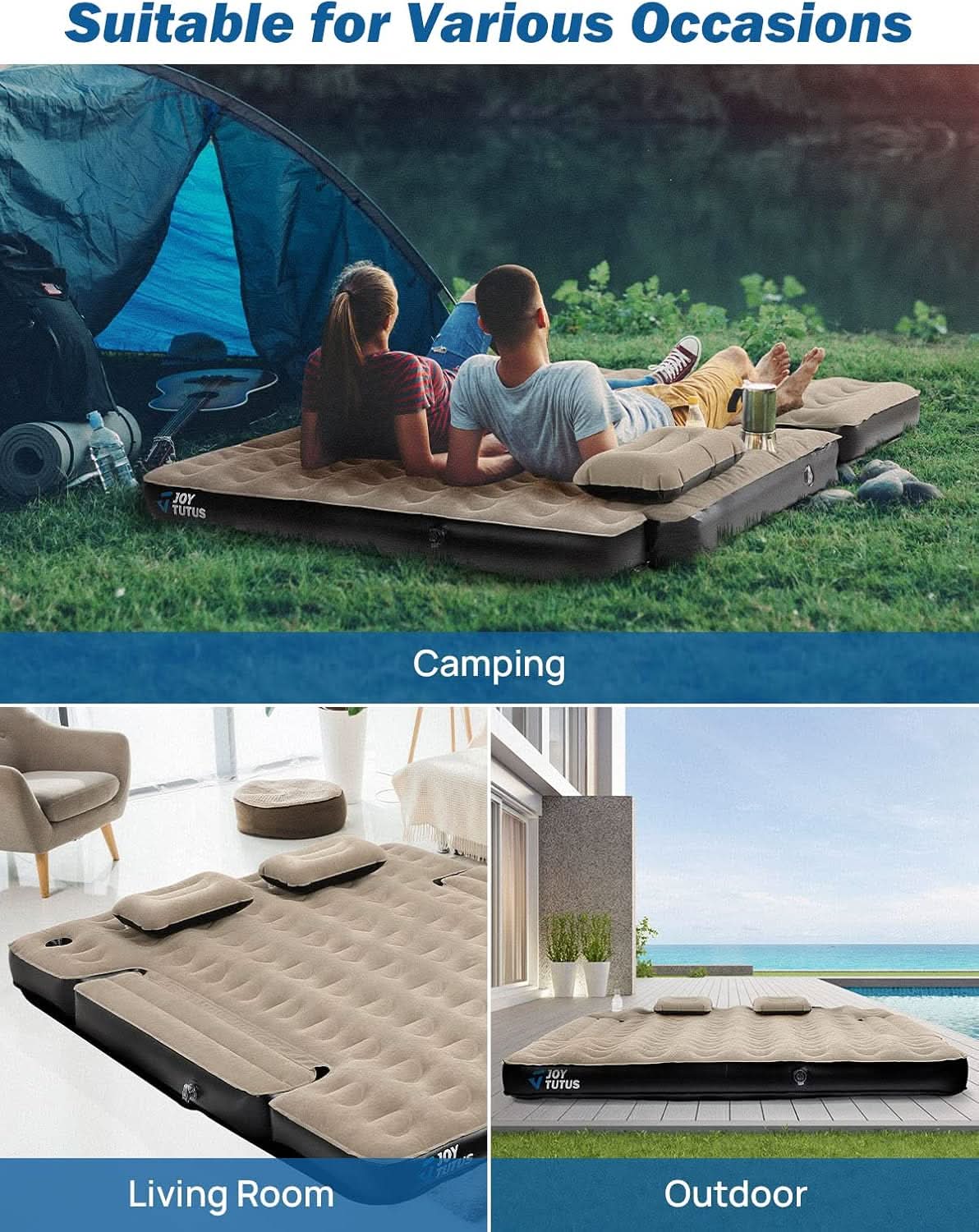 Photo of Kemimoto JOYTUTUS Truck Bed Air Mattress for 6-6.5Ft by Kemimoto - Premium for UTVs / Side by Sides