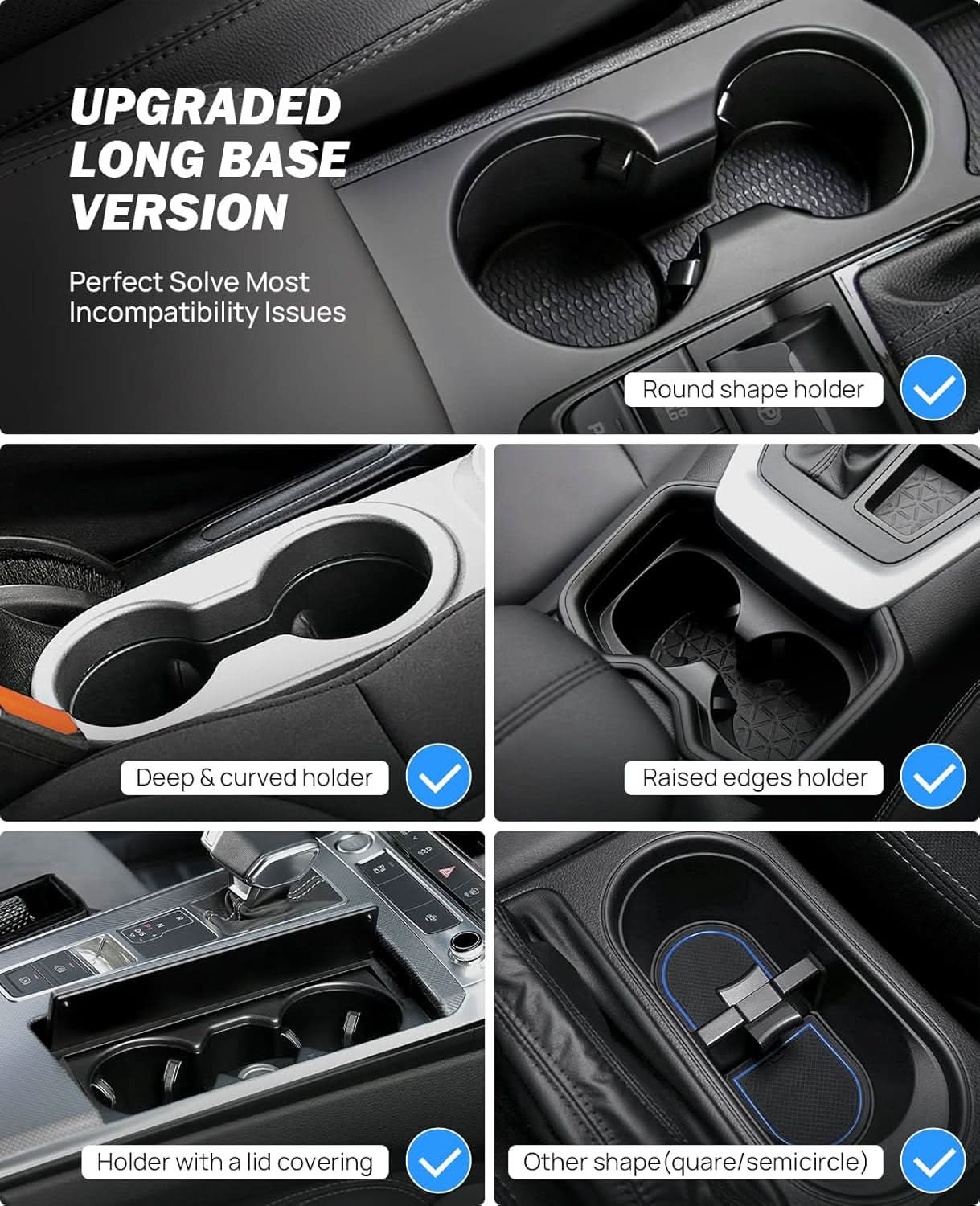 Photo of JOYTUTUS Cup Holder Expander for Car 18-40oz (3.4-3.8 Inch) by Kemimoto - Premium for UTVs / Side by Sides