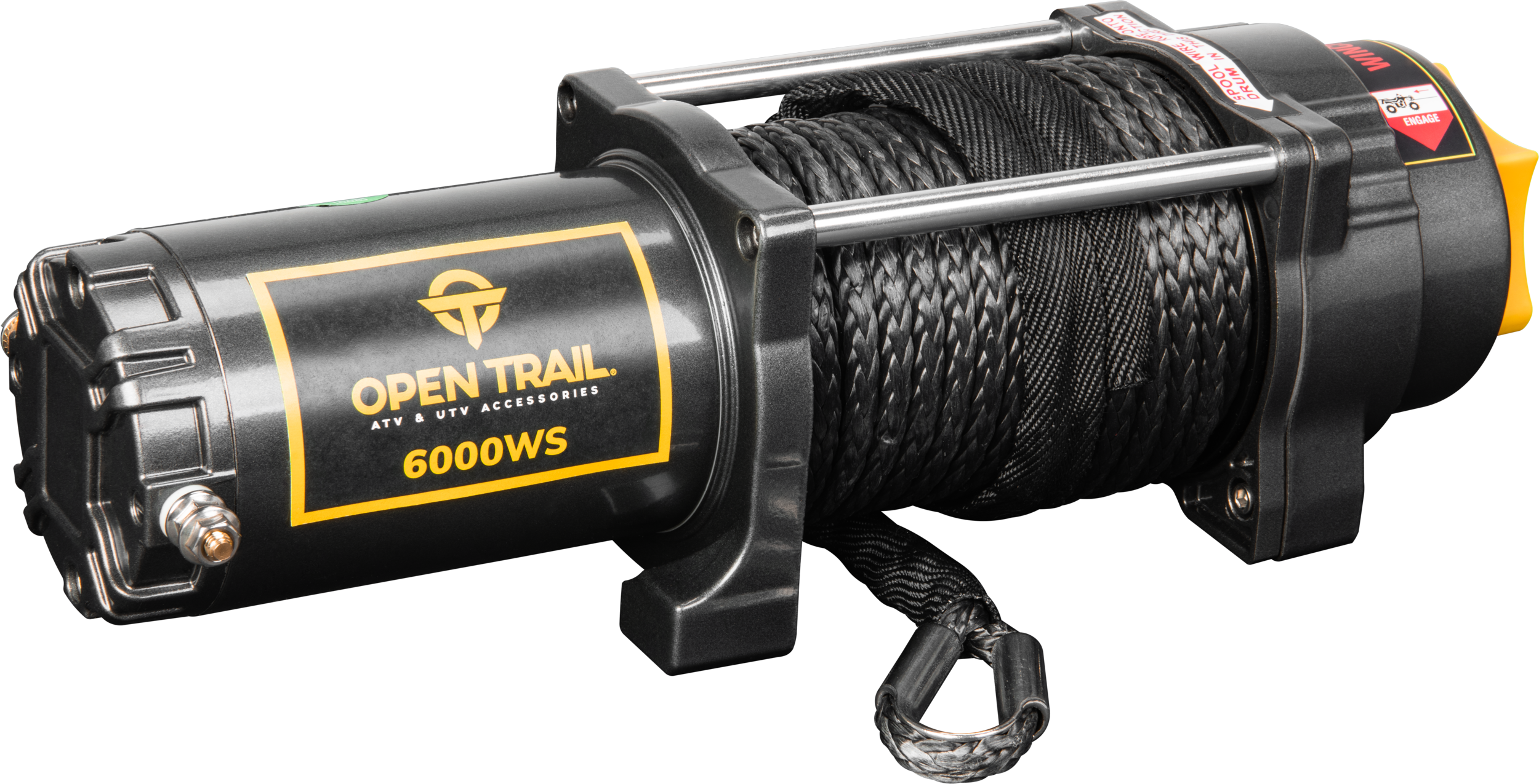 Photo of 6000LB WIDE WINCH SYNTHETIC ROPE by OPEN TRAIL - Premium Winch for UTVs / Side by Sides
