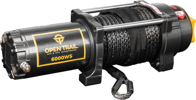 Photo of 6000LB WIDE WINCH SYNTHETIC ROPE by OPEN TRAIL - Premium Winch for UTVs / Side by Sides