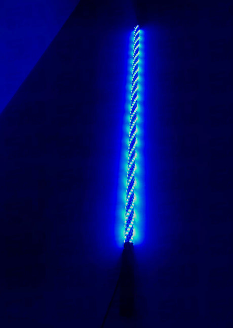 Single 50 Cal LED Lighted Whip with Bluetooth App Control - 50 Caliber Racing