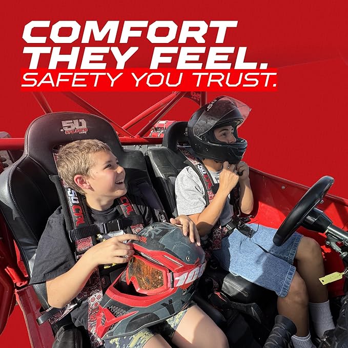 Photo of 2" & 3" 4 point Harness Seat belt with push button release "Elite Series" by 50 Caliber Racing - Premium Harnesses for UTVs / Side by Sides